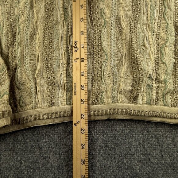 COOGI Australia Lightweight Beige OVERSIZED Sweater Knit Abstract Medium Women - Picture 4 of 16